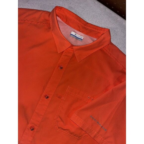COLUMBIA Omni-Shade PFG Men’s Short Sleeve Shirt with logo Size XL Hunting/Fish‎ - Picture 1 of 3